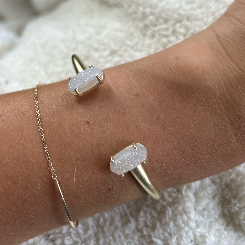 Kendra Scott Gold Drusy Edie Cuff Bracelet